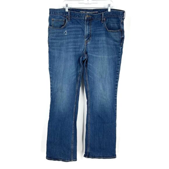 Old Navy Men’s Bootcut Blue Jeans Size 42x32 - Picture 6 of 6
